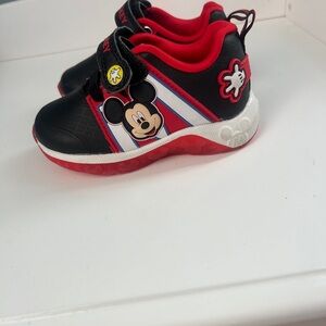 Disney Mickey Mouse Boys Toddler Shoes - Size 7 Toddler, Black and Red light up